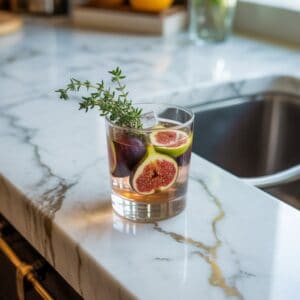 Fig and Thyme Vodka Smash Cocktail Recipe