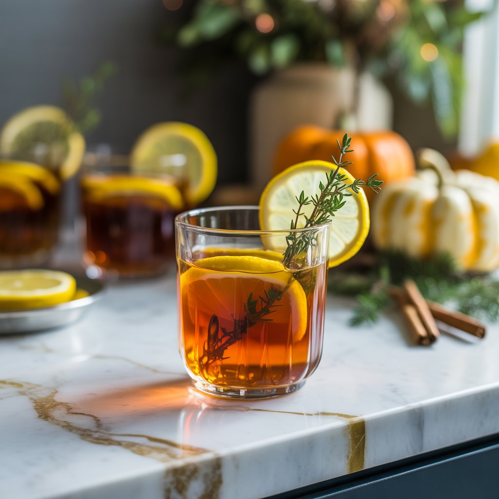 Honey Bourbon Lemon Tea Cocktail Recipe