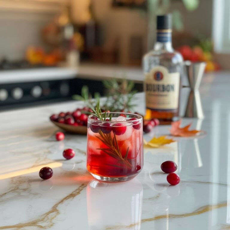 Cranberry Bourbon Smash Cocktail Recipe