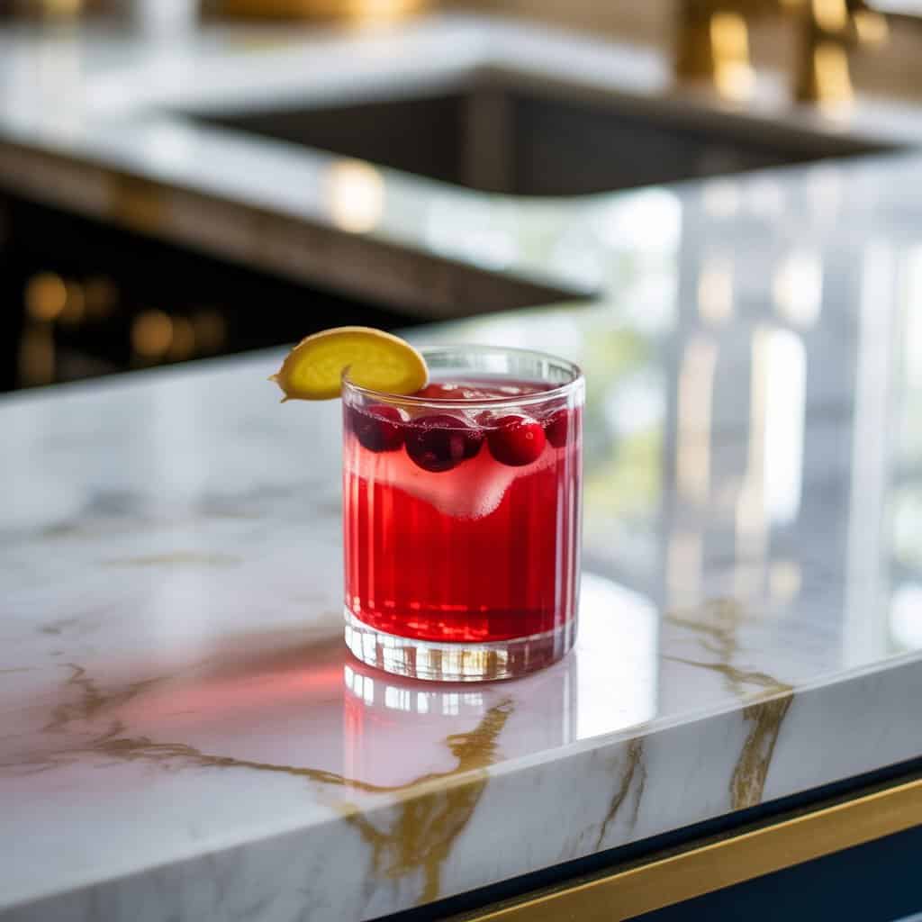 Cranberry Ginger Fizz Mocktail Recipe