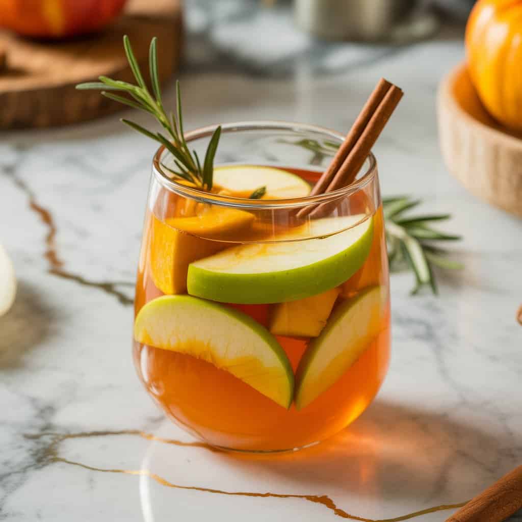 Pumpkin Apple Sangria Mocktail Recipe