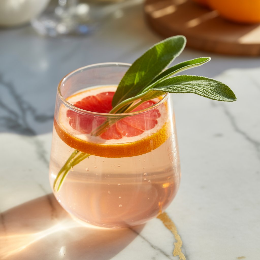 Grapefruit Sage Spritz Mocktail Recipe