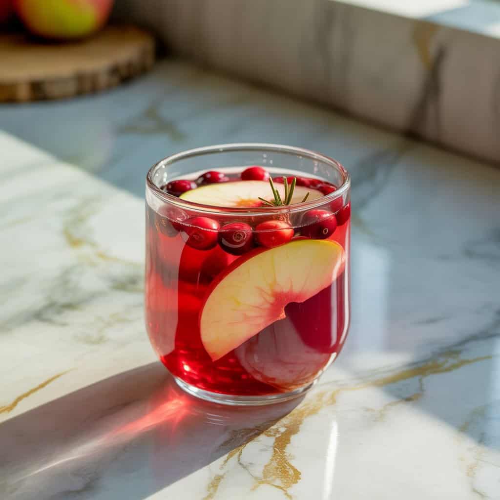 Cranberry Apple Punch Mocktail Recipe