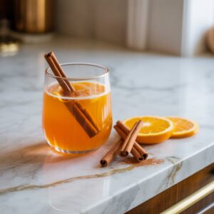 Cinnamon Orange Fizz Mocktail Recipe