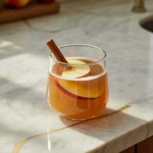Salted Caramel Apple Cider Mocktail Recipe