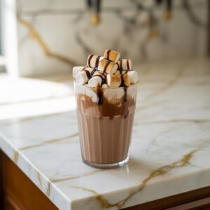 Chocolate Marshmallow Shake Mocktail Recipe