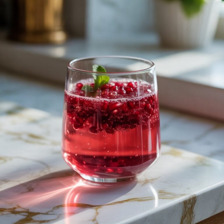 Sparkling Pomegranate Juice Mocktail Recipe