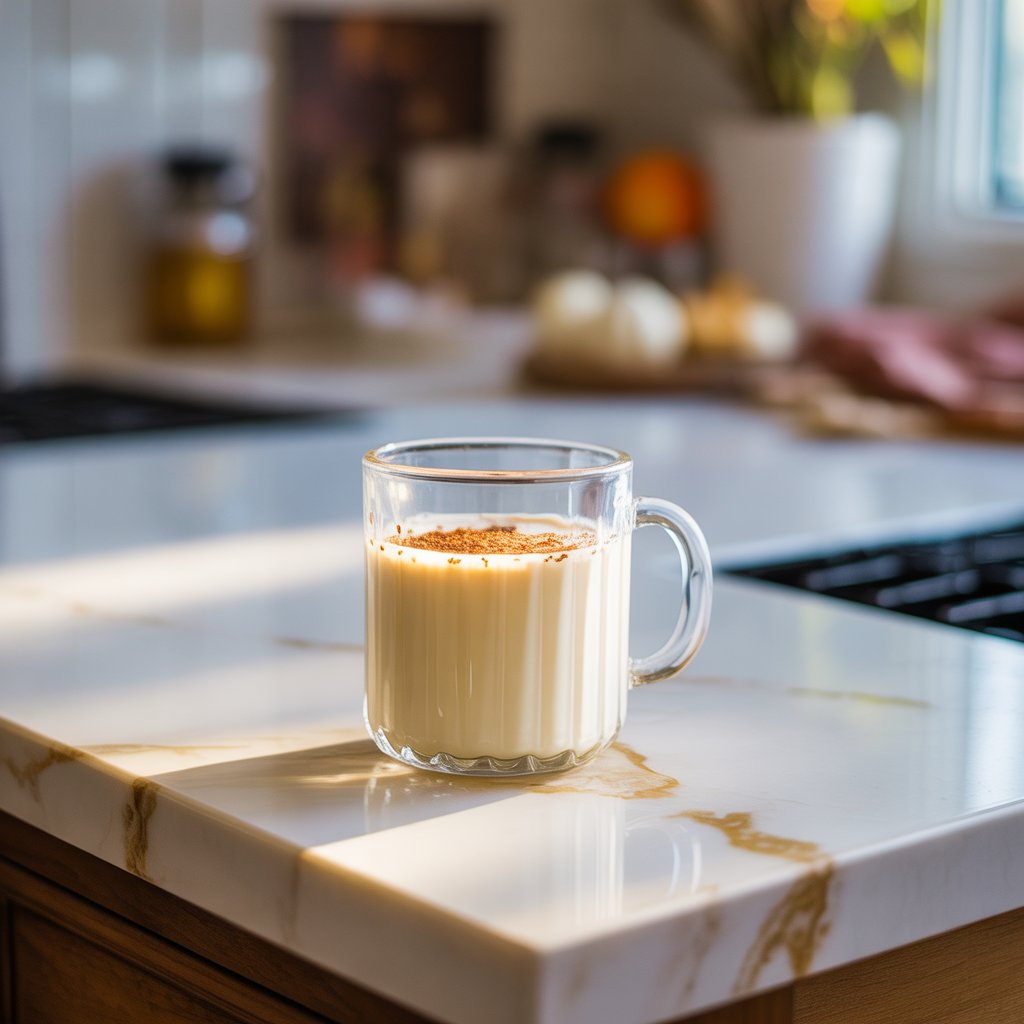 Warm Vanilla Milk with Nutmeg Mocktail Recipe
