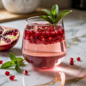 Pomegranate Spritzer Mocktail Recipe