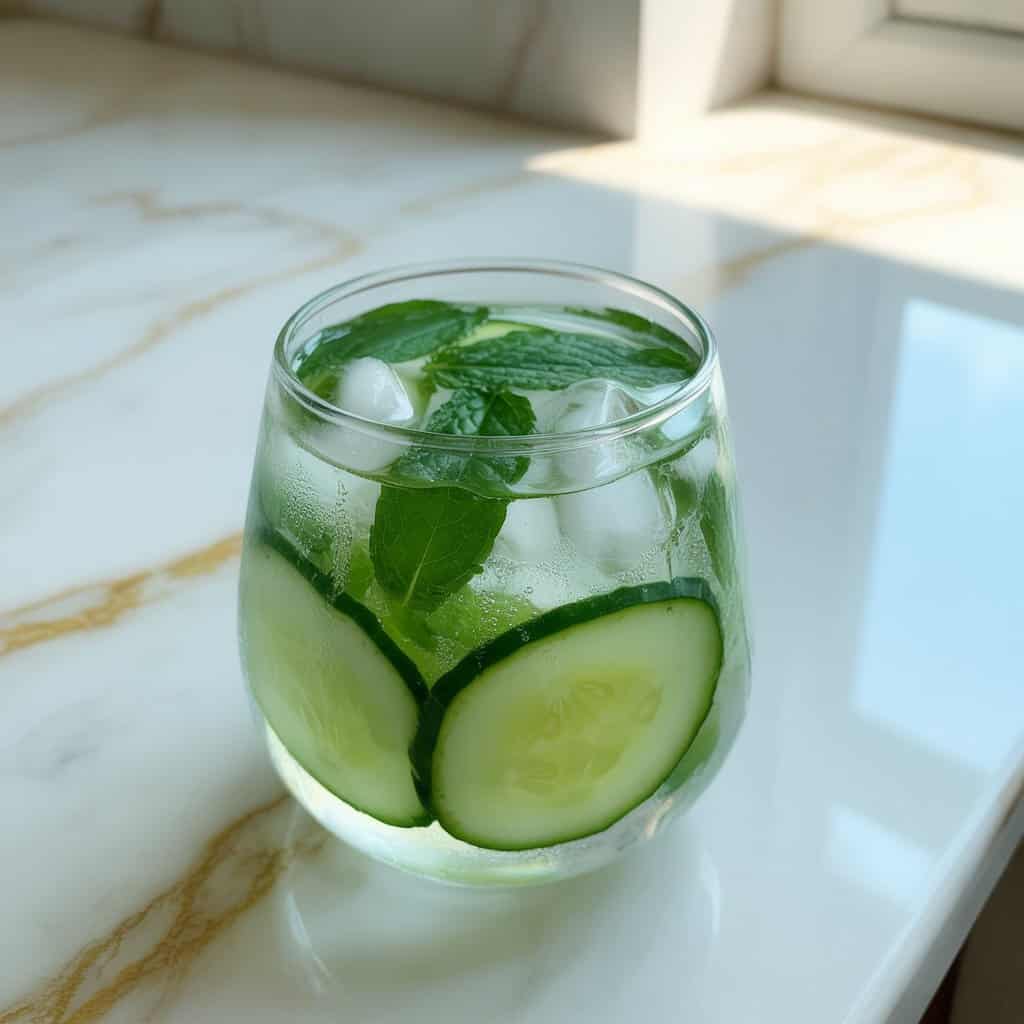 Cucumber Mint Cooler Mocktail Recipe