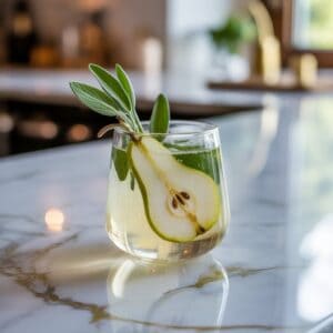 Pear and Sage Fizz Mocktail Recipe