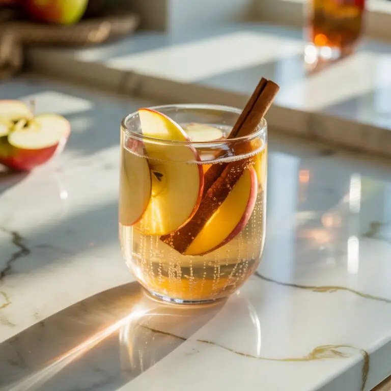 Apple Cinnamon Sparkler Mocktail Recipe