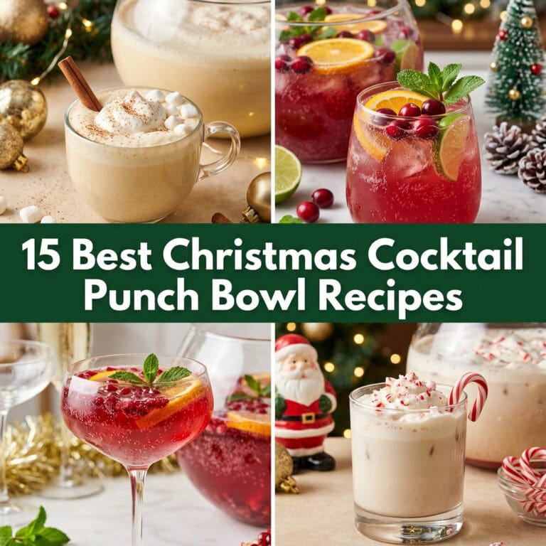 15 Best Christmas Cocktail Punch Bowl Recipes