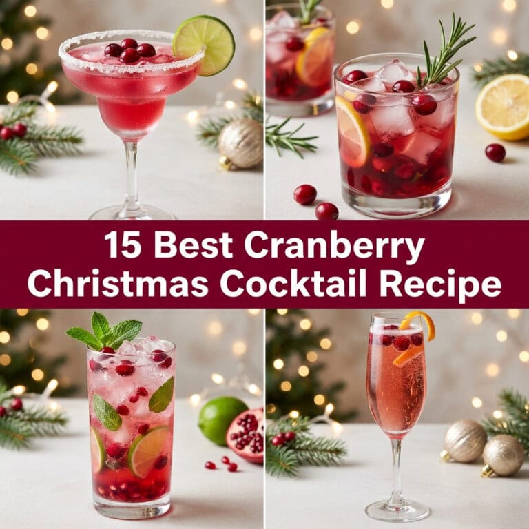 15 Best Cranberry Christmas Cocktail Recipe