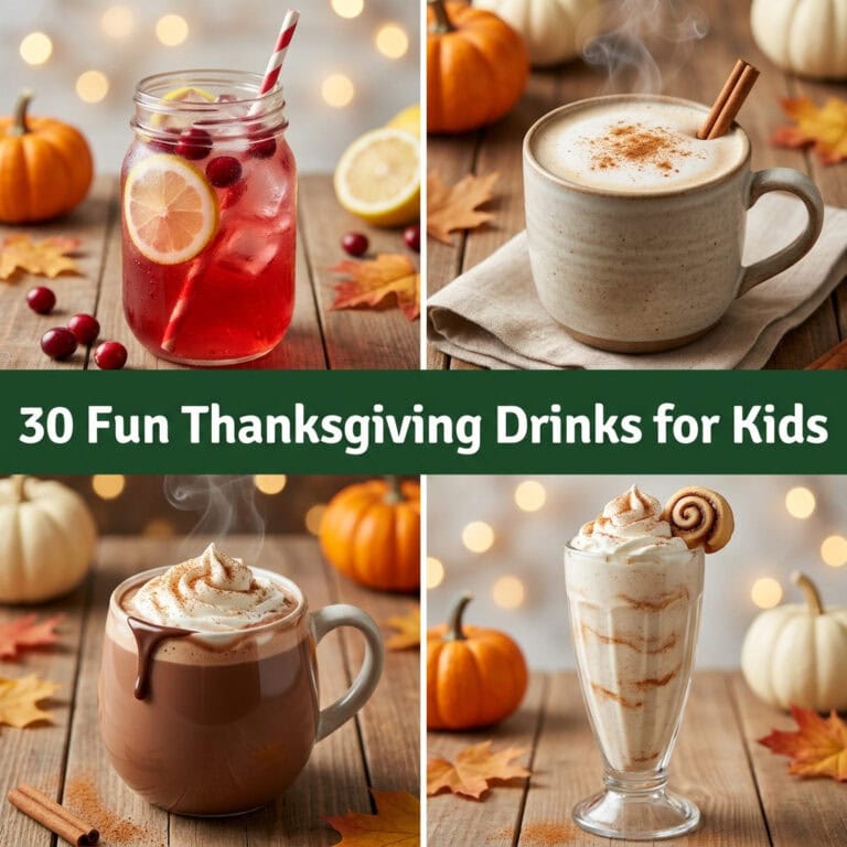 30 Fun Thanksgiving Drinks for Kids