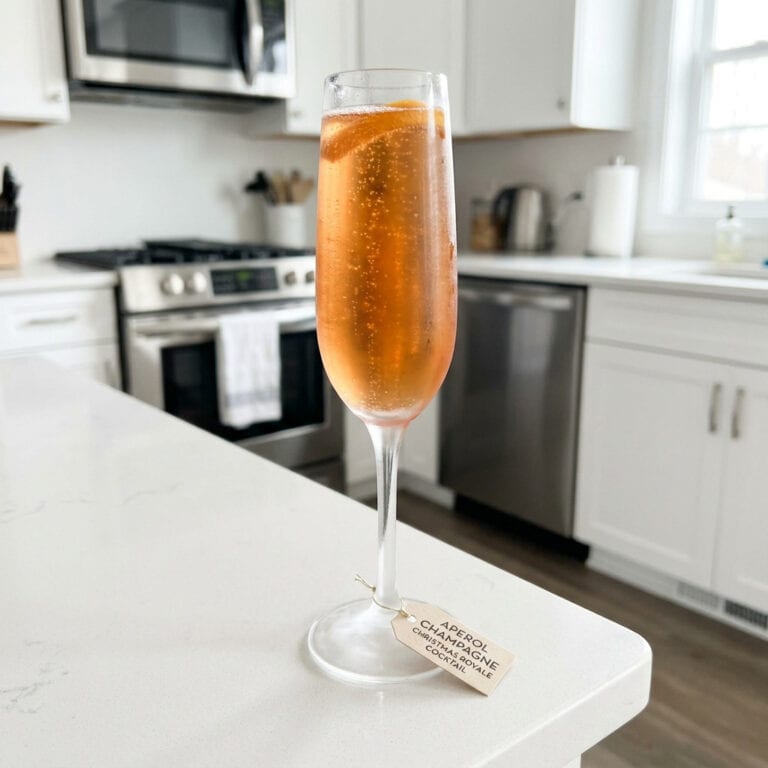 Aperol Champagne Christmas Royale Cocktail Recipe