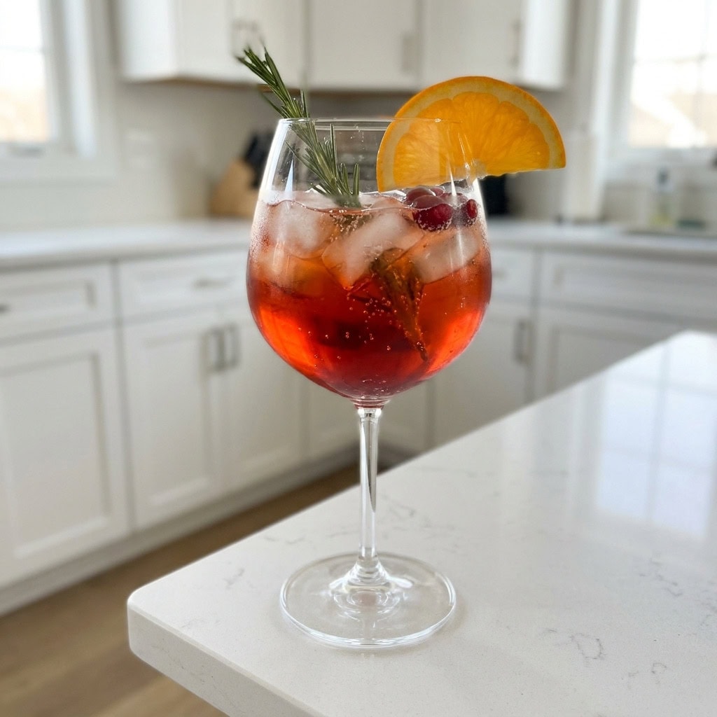Aperol Spritz With Cranberry Juice Cocktail Recipe