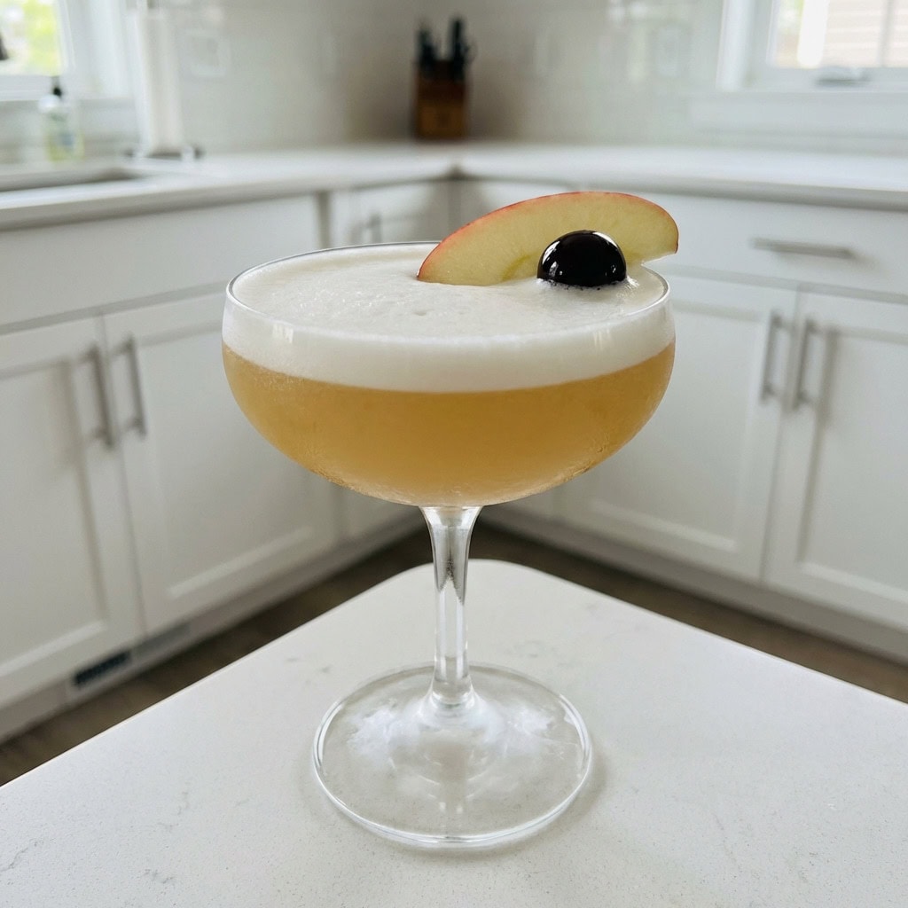 Apple Brandy Sour Cocktail Recipe
