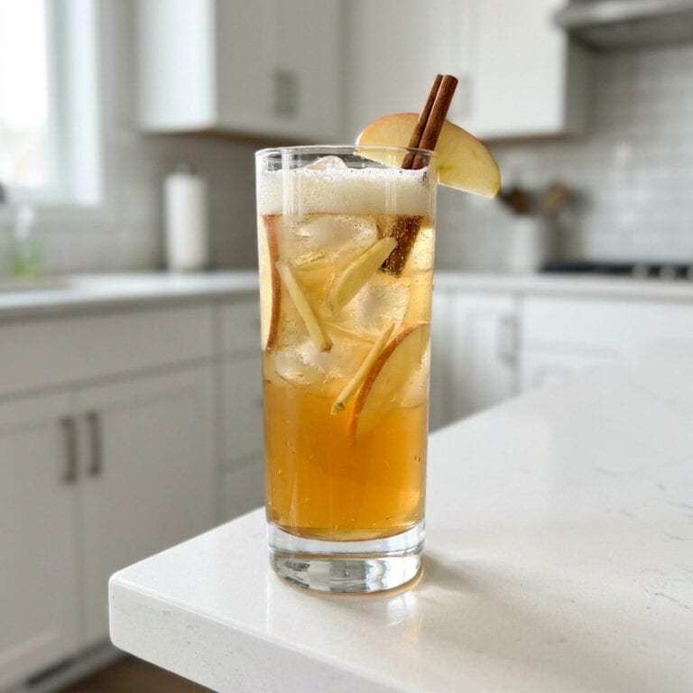 Apple Cider Ginger Fizz Mocktail Recipe