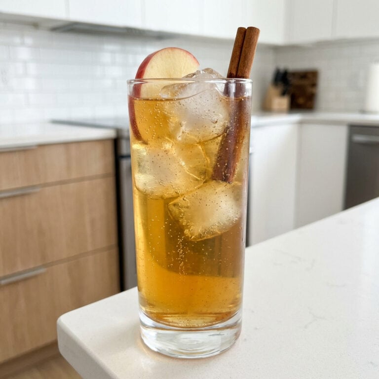 Apple Cinnamon Sparkler Mocktail Recipe