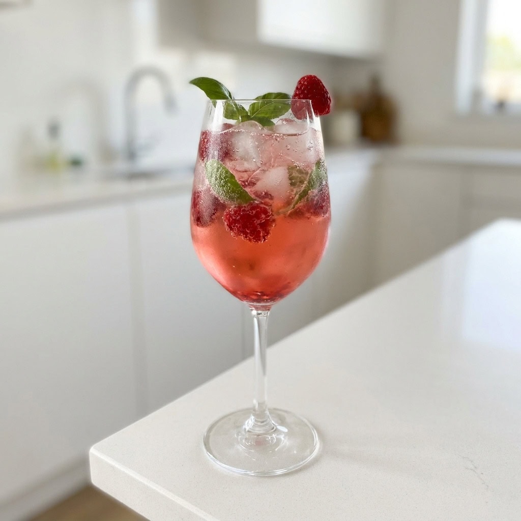 Berry and Basil Spritz Cocktail Recipe