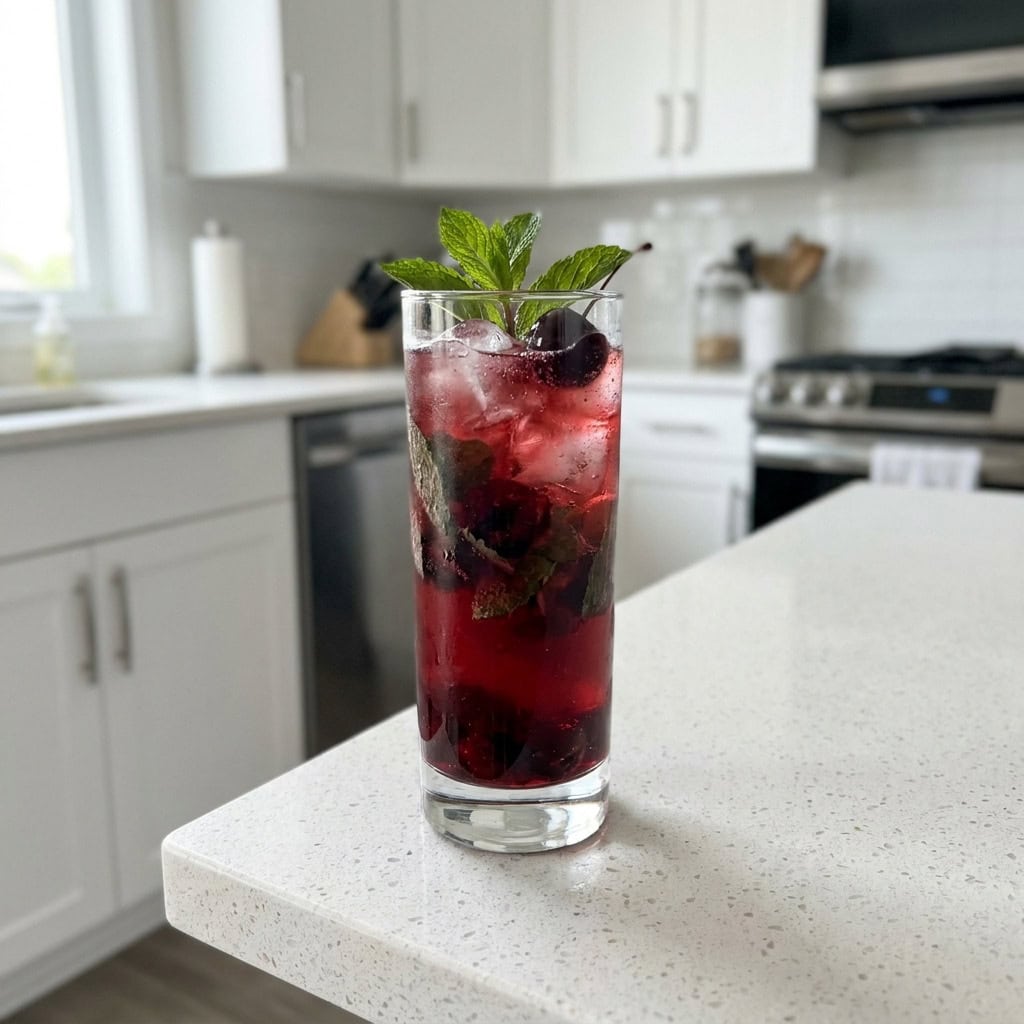 Black Cherry Mojito Cocktail Recipe
