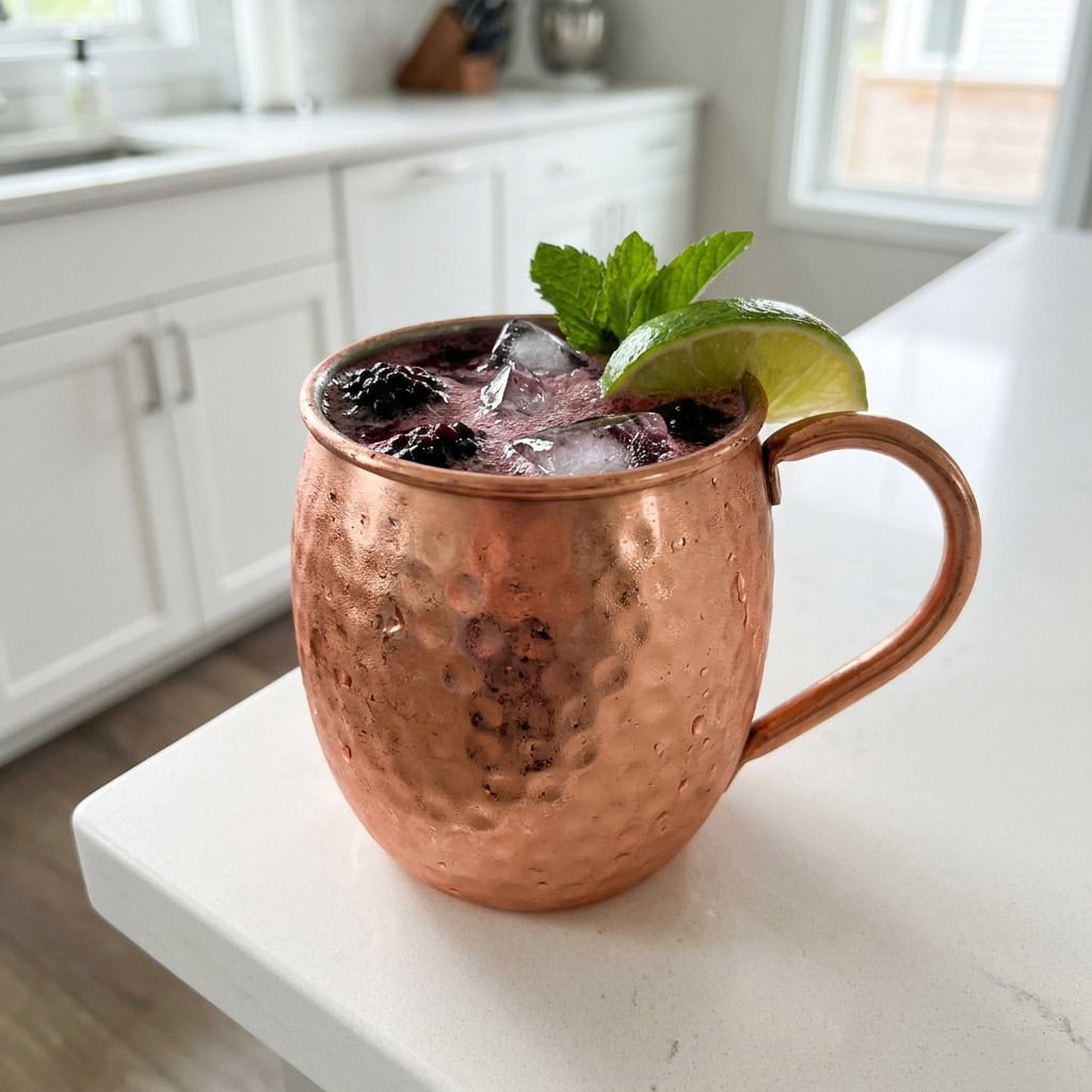Blackberry Moscow Mule Cocktail Recipe