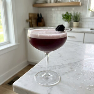 Blackberry Whiskey Sour Cocktail Recipe