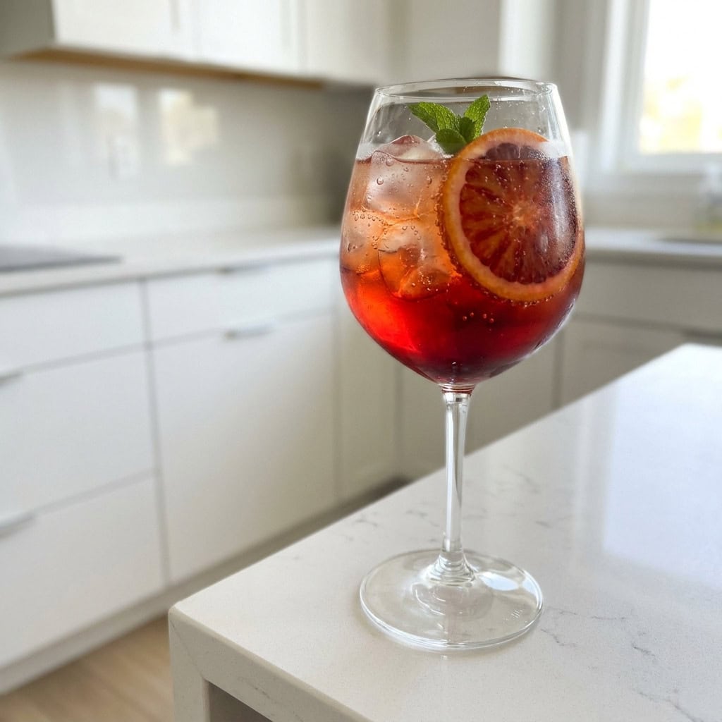 Blood Orange Campari Spritz Cocktail Recipe