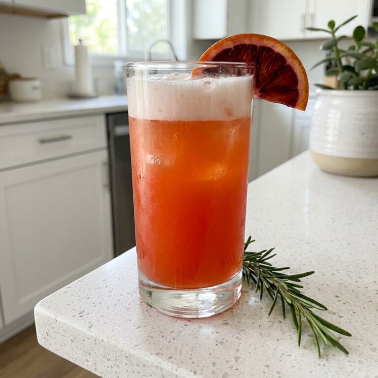Blood Orange Gin Fizz Cocktail Recipe