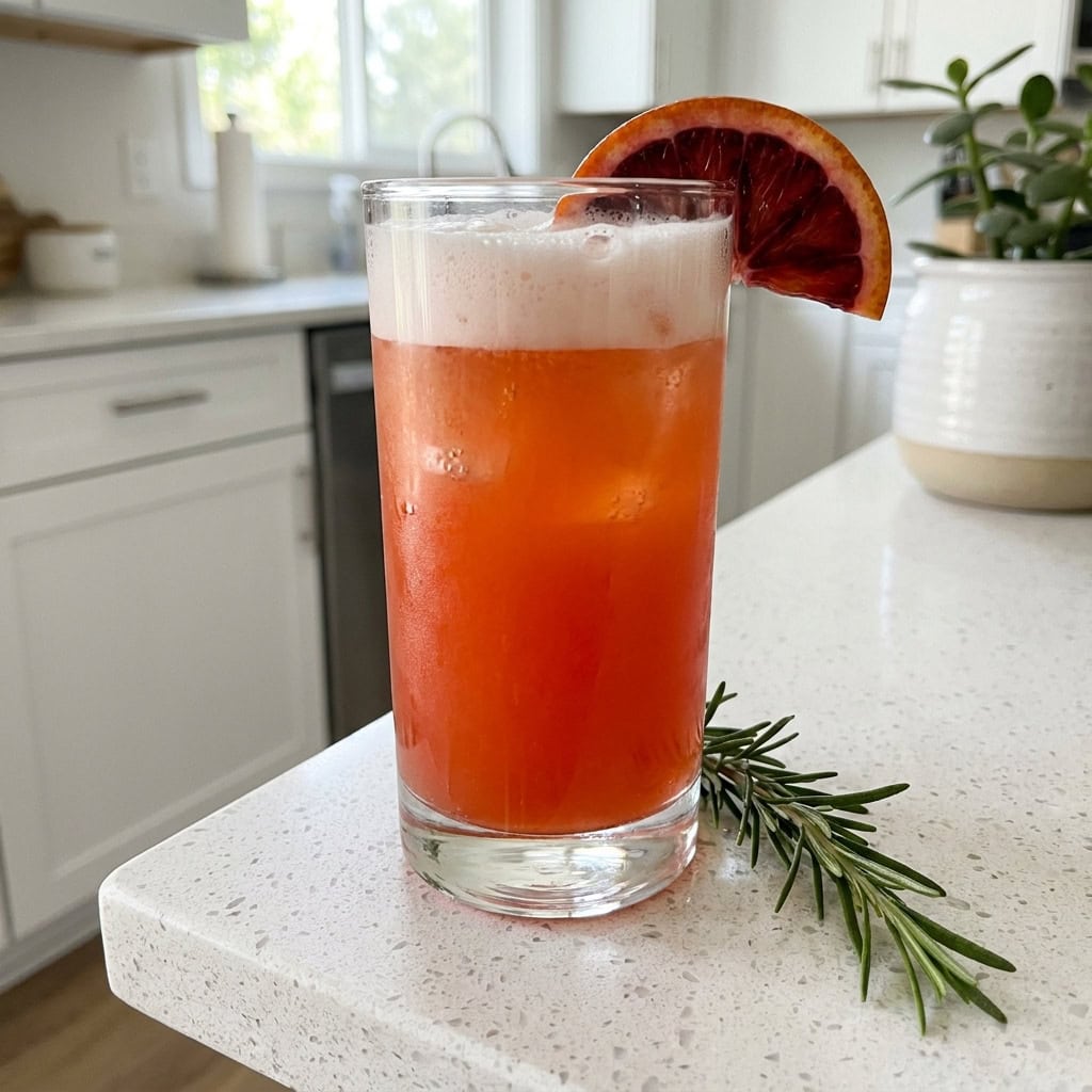 Blood Orange Gin Fizz Cocktail Recipe