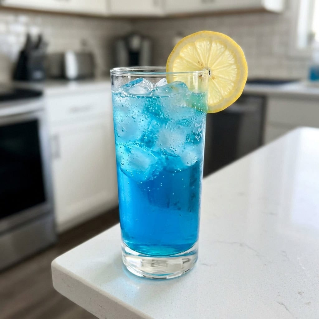 Blue Curaçao Fizz Cocktail Recipe