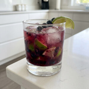 Blueberry Caipirinha Cocktail Recipe