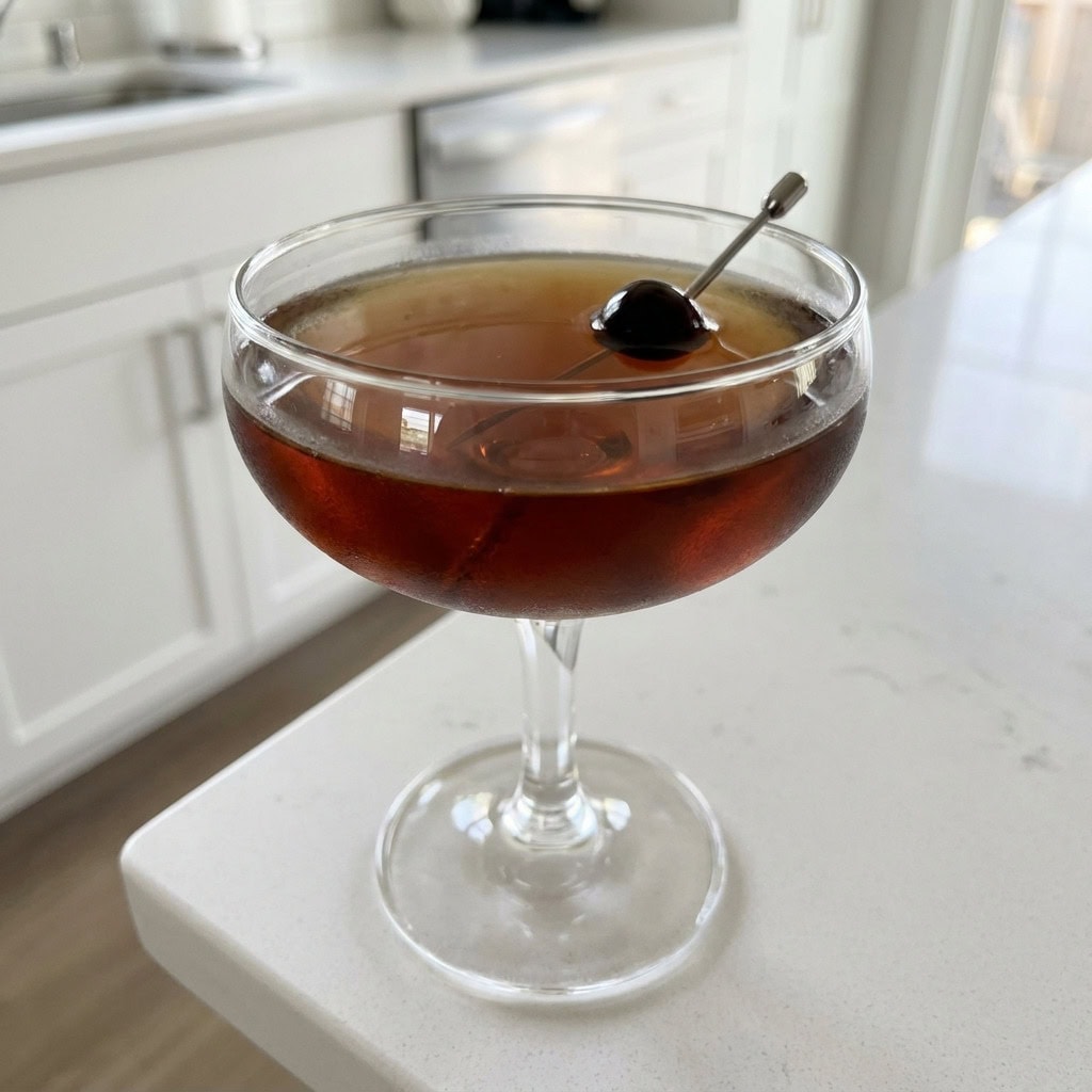 Bourbon Chocolate Manhattan Cocktail Recipe