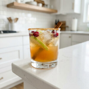 Caramel Apple Rum Punch Cocktail Recipe