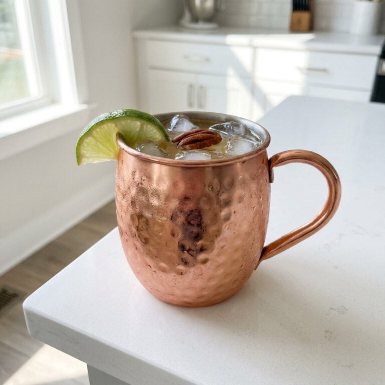 Caramel Pecan Whiskey Mule Cocktail Recipe