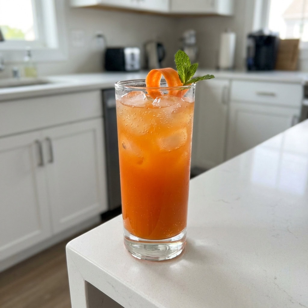 Carrot Ginger Juice Mocktail Recipe