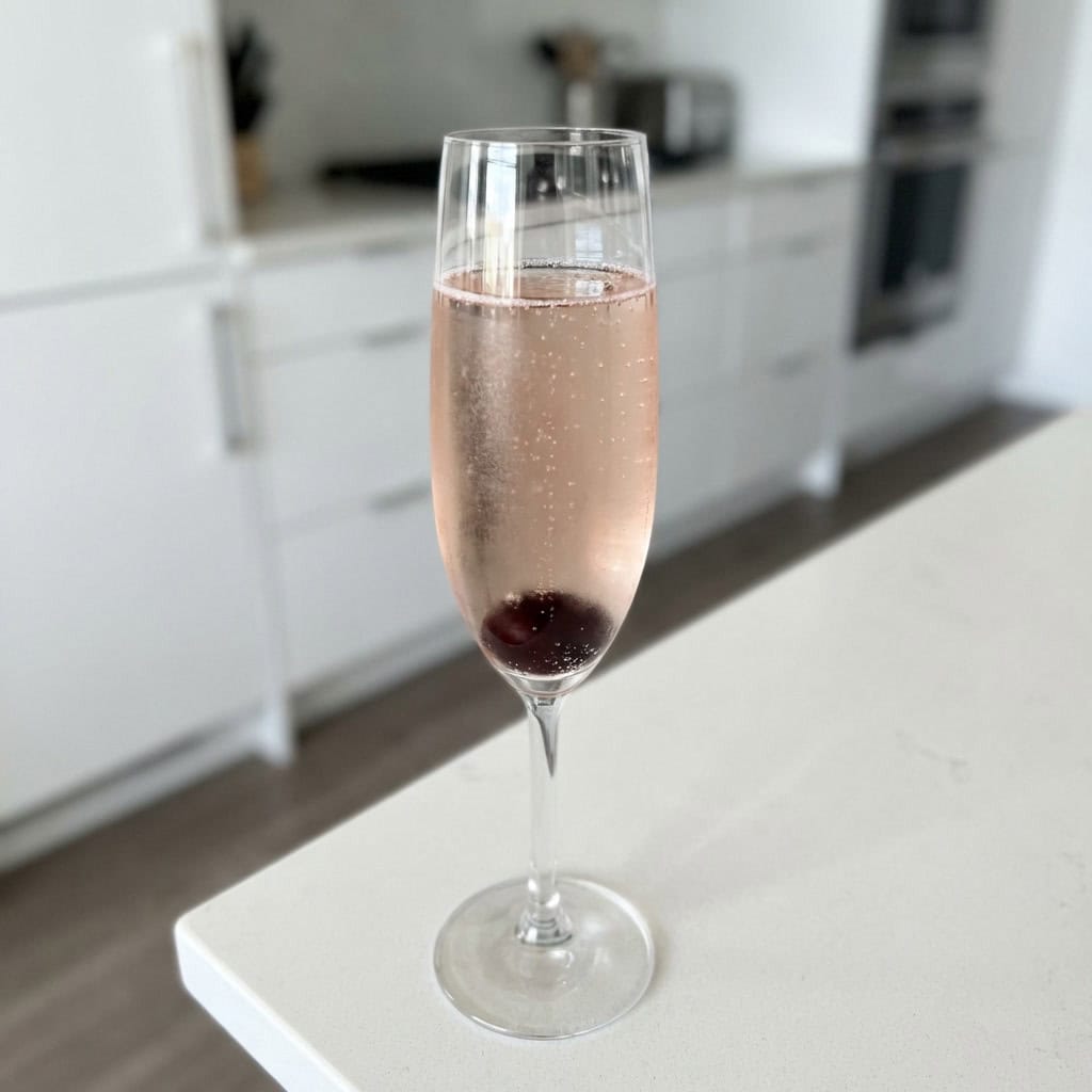 Cherry Champagne Cocktail Recipe