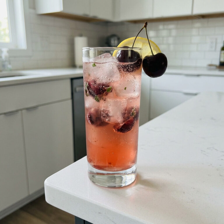 Cherry Gin Fizz Cocktail Recipe