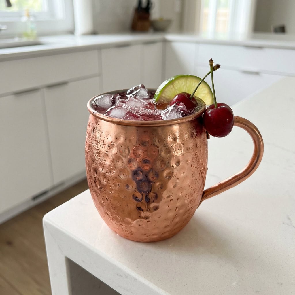 Cherry Moscow Mule Cocktail Recipe