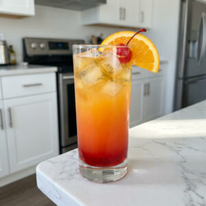 Cherry Tequila Sunrise Cocktail Recipe