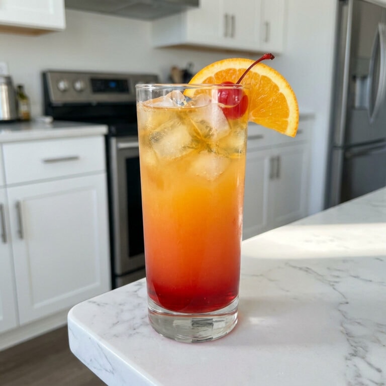 Cherry Tequila Sunrise Cocktail Recipe