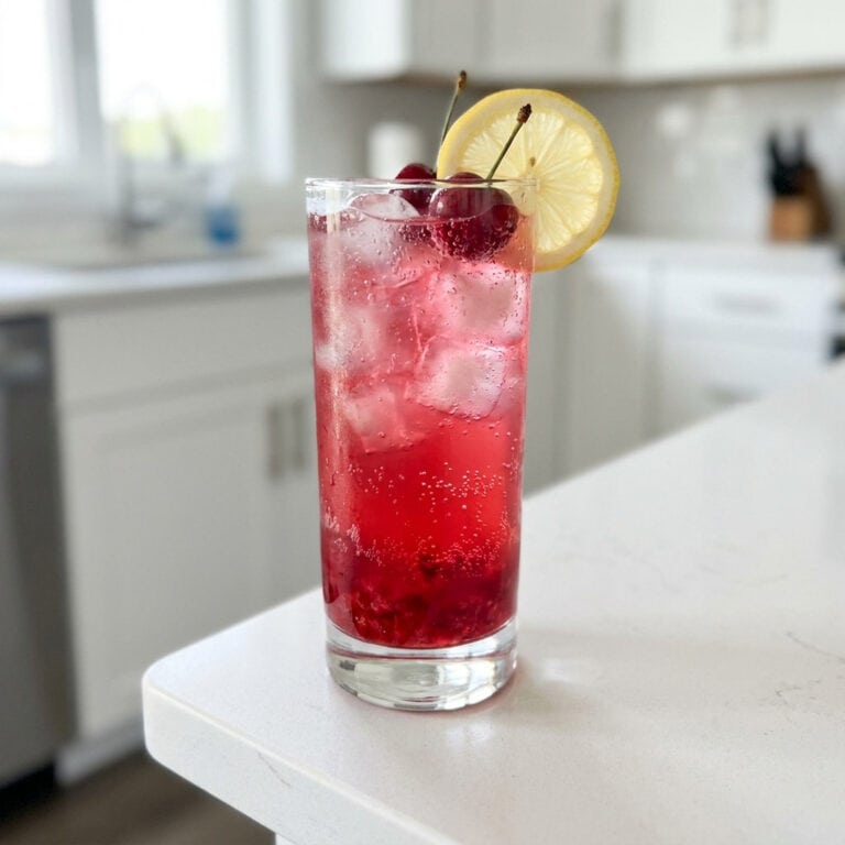 Cherry Vodka Collins Cocktail Recipe