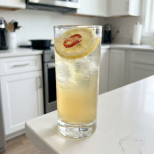 Chili Pepper Gin Fizz Cocktail Recipe