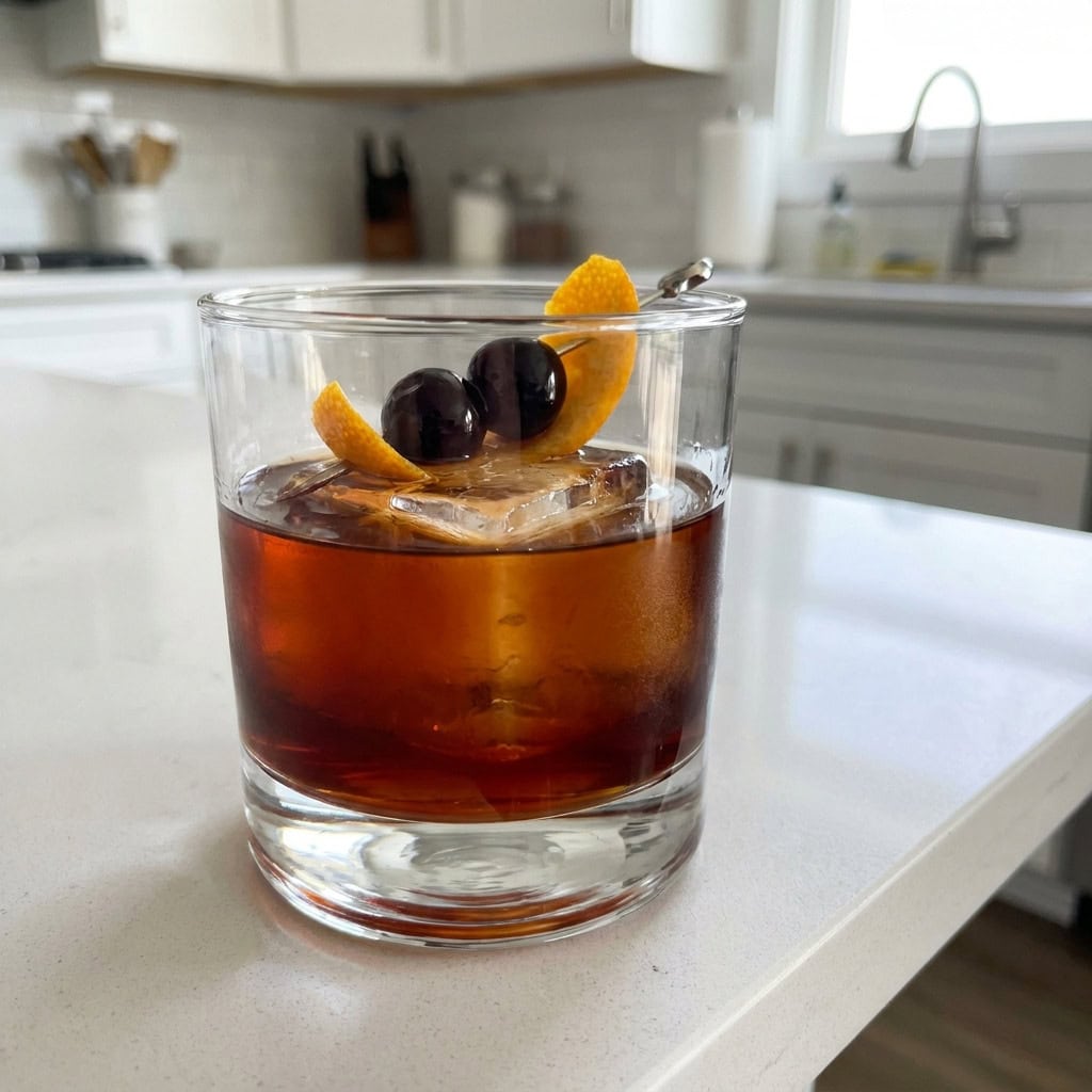 Chocolate Cherry Old Fashioned Cocktail Recipe