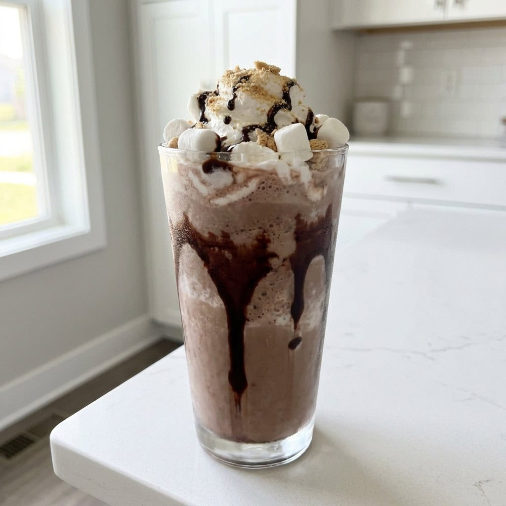 Chocolate Marshmallow Shake Mocktail Recipe