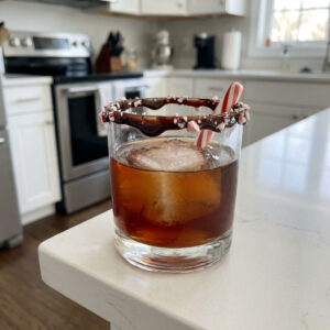 Chocolate Peppermint Old Fashioned Cocktail Recipe