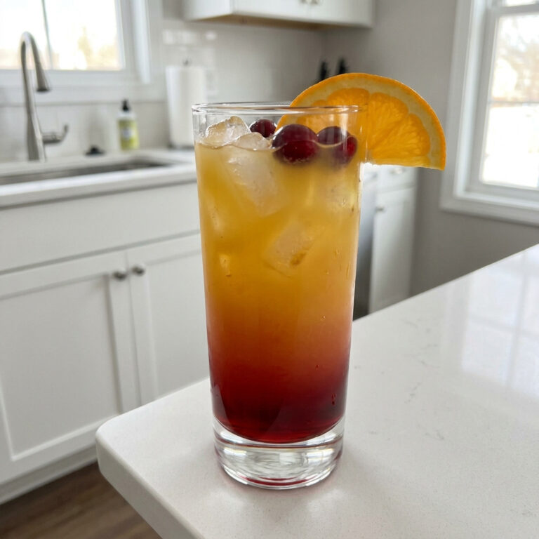 Christmas Tequila Sunrise Cocktail Recipe