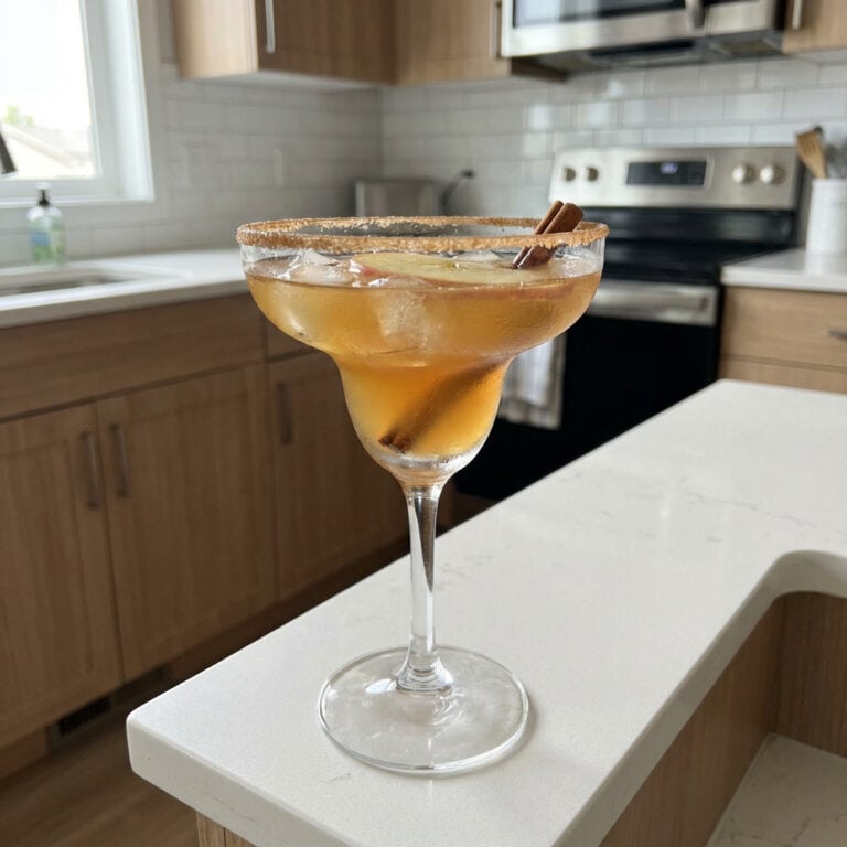 Cinnamon Apple Cider Margarita Cocktail Recipe