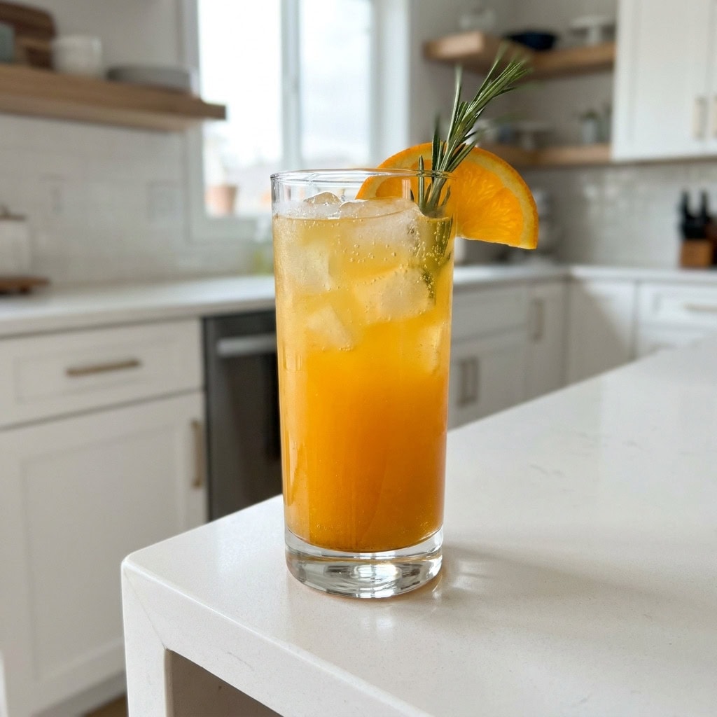 Cinnamon Orange Fizz Mocktail Recipe